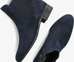 Unisa barty bottines chelsea en bleu -Bottes Femme Soldes 224566 5