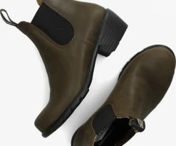 Blundstone women's heel bottines chelsea en marron -Bottes Femme Soldes 224687 5