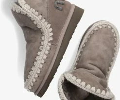 Mou eskimo 18 bottes fourrure en gris -Bottes Femme Soldes 224729 5