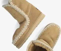 Mou eskimo boot bottes fourrure en marron -Bottes Femme Soldes 224730 5