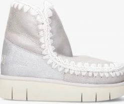 Mou eskimo 18 bounce bottes fourrure en argent