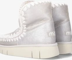 Mou eskimo 18 bounce bottes fourrure en argent -Bottes Femme Soldes 224731 3