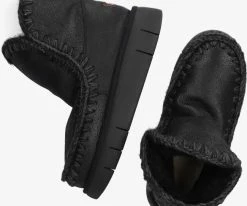 Mou eskimo 18 bounce bottes fourrure en noir 10 Mou eskimo 18 bounce bottes fourrure en noir -Bottes Femme Soldes 224732 5