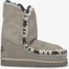 Mou eskimo overstitching bottes fourrure en gris 13 Mou eskimo overstitching bottes fourrure en gris -Bottes Femme Soldes 224733 2