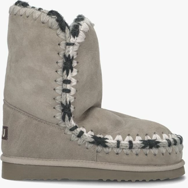Mou eskimo overstitching bottes fourrure en gris 1 Mou eskimo overstitching bottes fourrure en gris