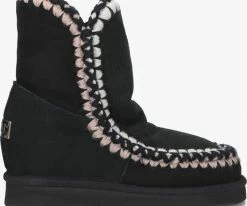 Mou inner wedge bottes fourrure en noir