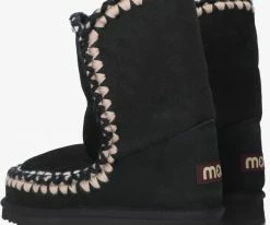 Mou eskimo 24 bottes fourrure en noir -Bottes Femme Soldes 224739 3