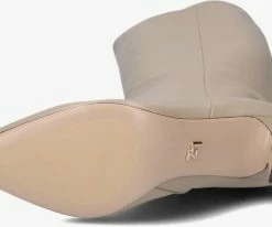 Lola cruz 010b14bk bottes hautes en taupe -Bottes Femme Soldes 225203 4