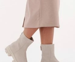 Steve madden maryann bottillons en beige -Bottes Femme Soldes 226370 8