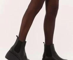 Steve madden pegasus bottines chelsea en noir -Bottes Femme Soldes 226389 8