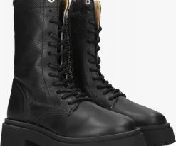 Goosecraft evan 3 bottines à lacets en noir -Bottes Femme Soldes 226530 1