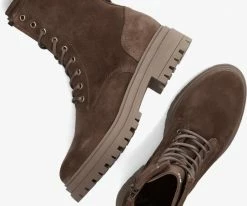 Red-rag 71432 bottines à lacets en taupe -Bottes Femme Soldes 227162 5