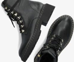 Nubikk frankie june bottines à lacets en noir -Bottes Femme Soldes 227309 5