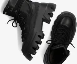 Nubikk flore montagne bottines à lacets en noir -Bottes Femme Soldes 227310 5