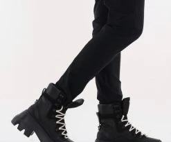 Nubikk flore montagne bottines à lacets en noir -Bottes Femme Soldes 227310 8