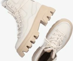 Nubikk flore montagne bottines à lacets en blanc -Bottes Femme Soldes 227320 5