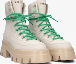 Nubikk flore montagne bottines à lacets en blanc -Bottes Femme Soldes 227320 7