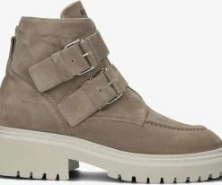 Nubikk frankie finch biker boots en taupe