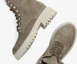 Nubikk frankie june bottines à lacets en taupe -Bottes Femme Soldes 227343 5