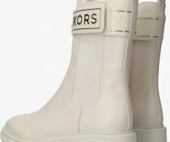 Michael kors ridley strap chelsea bottines chelsea en blanc -Bottes Femme Soldes 227360 3