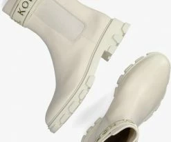 Michael kors ridley strap chelsea bottines chelsea en blanc -Bottes Femme Soldes 227360 5