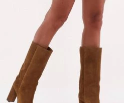 Toral 12719 bottes hautes en marron -Bottes Femme Soldes 227860 8