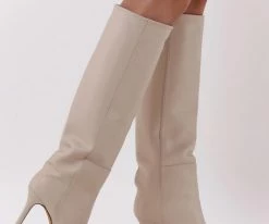 Toral aura bottes hautes en beige -Bottes Femme Soldes 227874 8