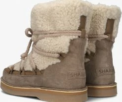 Shabbies 181020396 bottillons en taupe 7 Shabbies 181020396 bottillons en taupe -Bottes Femme Soldes 227906 3