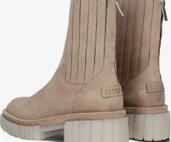 Shabbies 182020387 bottines chelsea en taupe 7 Shabbies 182020387 bottines chelsea en taupe -Bottes Femme Soldes 227907 3