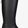 Tommy hilfiger th overknee rainboot monogram bottes en caoutchouc en noir -Bottes Femme Soldes 228412 2