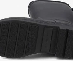 Tommy hilfiger th overknee rainboot monogram bottes en caoutchouc en noir -Bottes Femme Soldes 228412 4