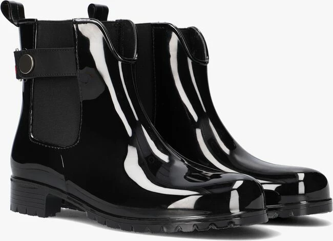 Tommy hilfiger ankle rainboot metal detail bottes en caoutchouc en noir 1 Tommy hilfiger ankle rainboot metal detail bottes en caoutchouc en noir
