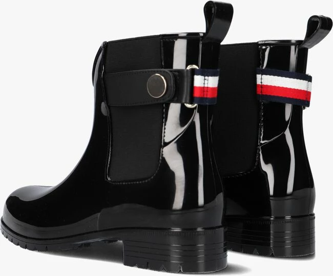 Tommy hilfiger ankle rainboot metal detail bottes en caoutchouc en noir 3 Tommy hilfiger ankle rainboot metal detail bottes en caoutchouc en noir – Image 3