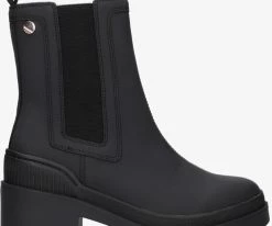 Tommy hilfiger heeled boot bio bottines chelsea en noir