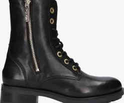 Tommy hilfiger th essentials biker boot bottines Ă lacets en noir