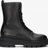 Tommy hilfiger monochromatic lace up boot bottines à lacets en noir -Bottes Femme Soldes 228441 2