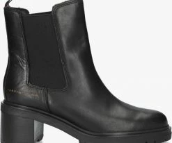 Tommy hilfiger outdoor chelsea mid heel boot bottines chelsea en noir