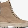 Paul green 9970 bottines à lacets en taupe -Bottes Femme Soldes 228474 2