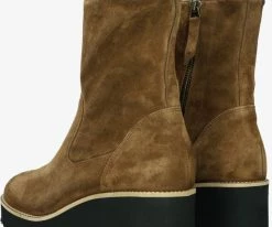 Paul green 9017 bottillons en cognac -Bottes Femme Soldes 228482 3