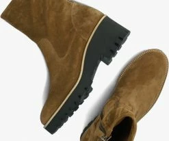 Paul green 9017 bottillons en cognac -Bottes Femme Soldes 228482 5