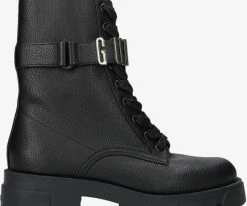 Guess madox bottines à lacets en noir