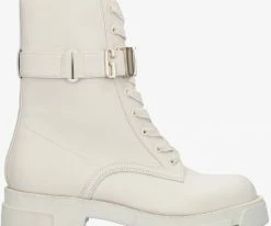 Guess madox bottines à lacets en blanc