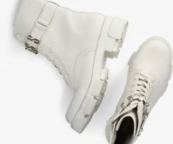 Guess madox bottines à lacets en blanc -Bottes Femme Soldes 228592 5