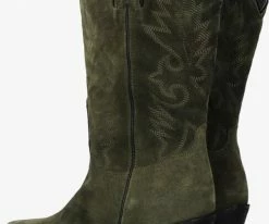 Red-rag 77370 santiags en vert -Bottes Femme Soldes 228628 3