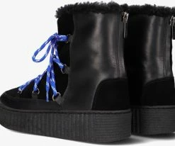 Another label helle bottines à lacets en noir 7 Another label helle bottines à lacets en noir -Bottes Femme Soldes 228694 3