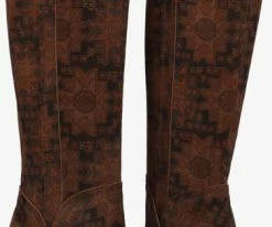 Floris van bommel sfw-80052 bottes hautes en cognac -Bottes Femme Soldes 229605 5