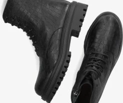 Floris van bommel sfw-50125 bottines à lacets en noir 9 Floris van bommel sfw-50125 bottines à lacets en noir -Bottes Femme Soldes 229612 5