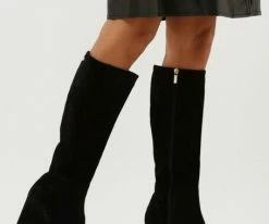 Notre-v 9690 bottes hautes en noir -Bottes Femme Soldes 229670 8