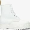 Dr martens vegan 1460 bex mono bottines à lacets en blanc -Bottes Femme Soldes 230099 2