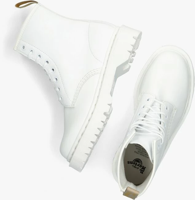 Dr martens vegan 1460 bex mono bottines à lacets en blanc 5 Dr martens vegan 1460 bex mono bottines à lacets en blanc – Image 5